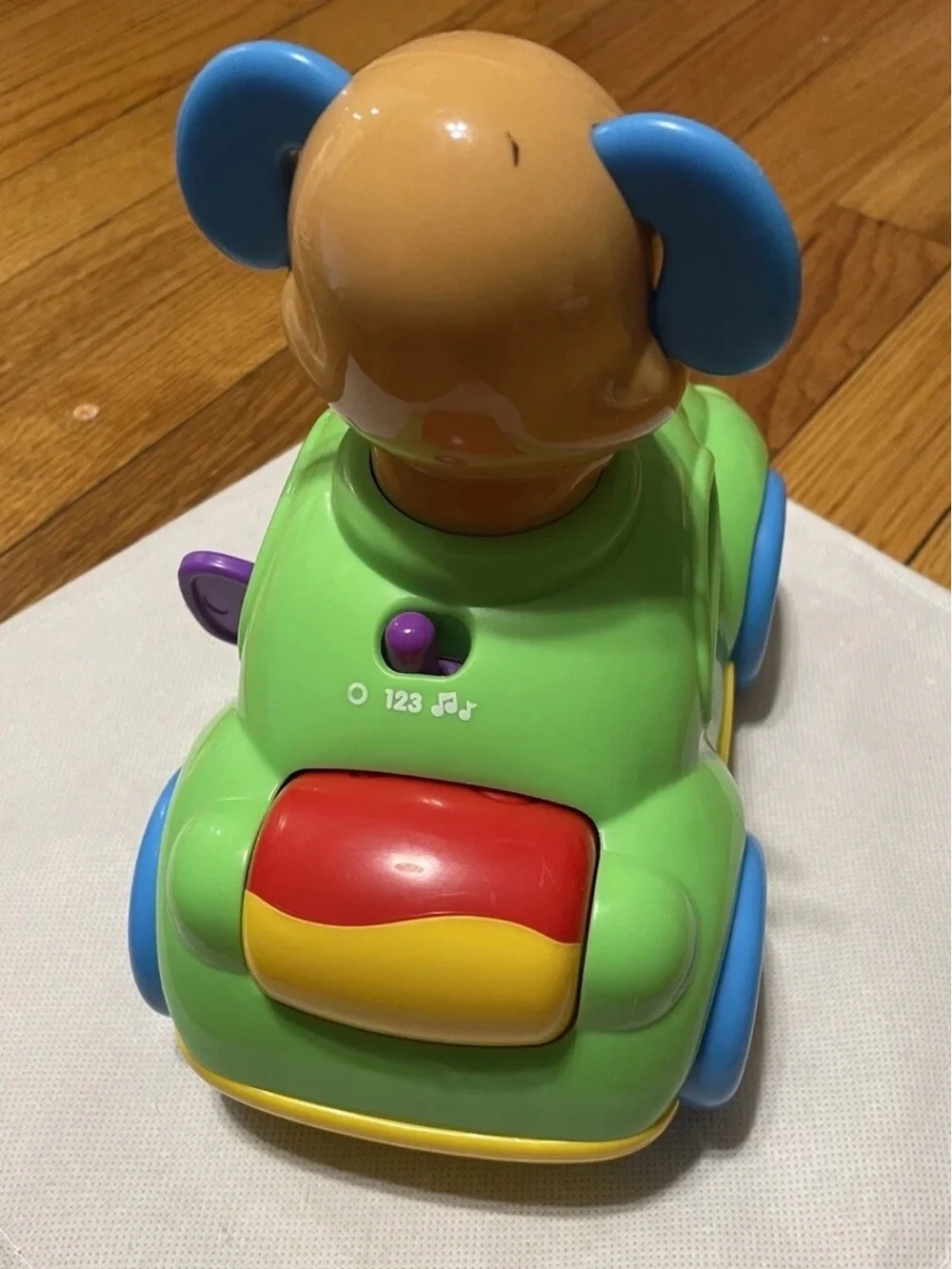Fisher price Green Musical Puppy Push Car Toy for Kids